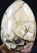 Septarian Dragon Egg Geode With Calcite Crystals #33496-4